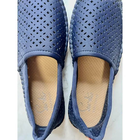 Sea Star Shoe Women Size 6 Espadrilles Cap Toe Mesh Casual Slip On Resort Cruise - Picture 3 of 10